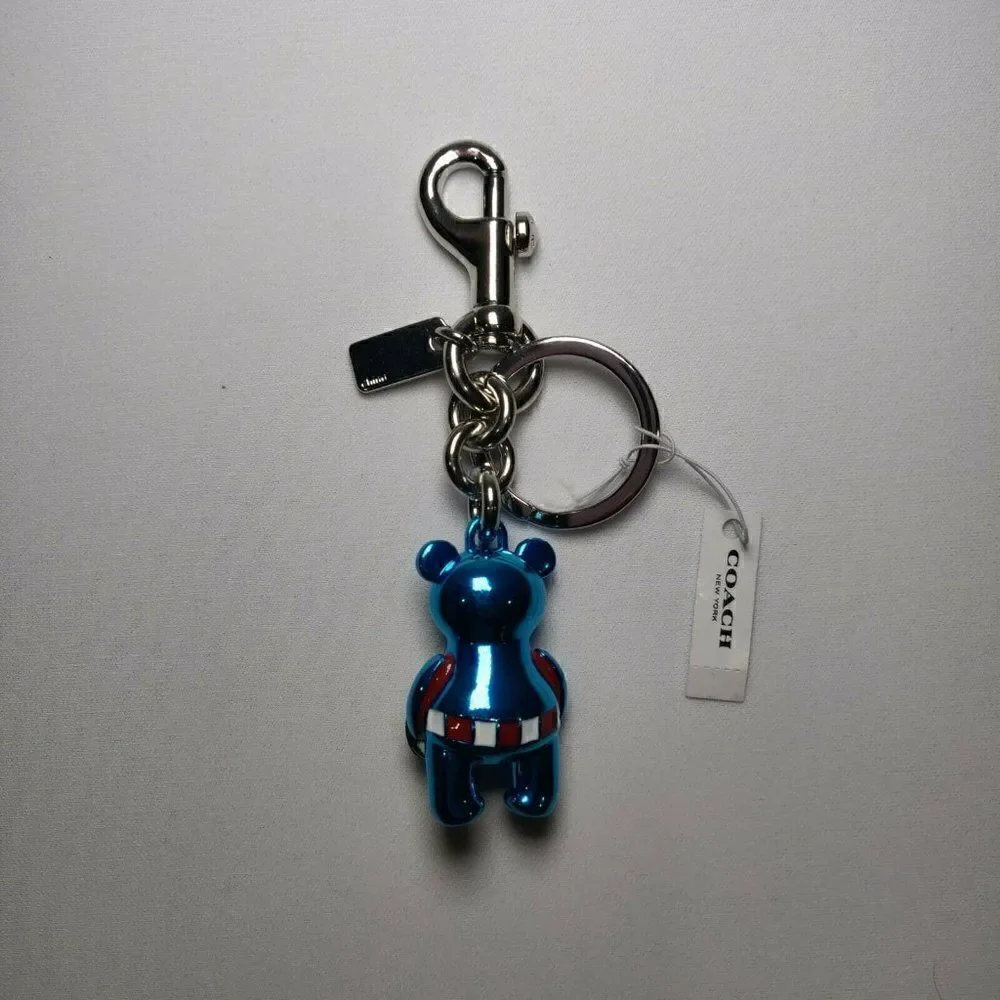 NWT Coach X Marvel Captain America Bear Bag Charm 2755